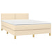 Pat continental cu saltea, crem, 140x200 cm, material textil - WALTI WALTI