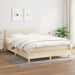 Pat continental cu saltea, crem, 140x200 cm, material textil - WALTI WALTI
