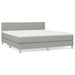 Pat continental, gri deschis, 180x200 cm, material textil - WALTI WALTI