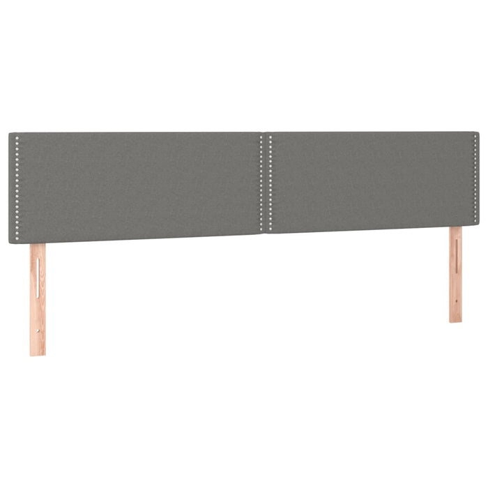 Pat box spring cu saltea, gri închis, 180x200 cm, textil - WALTI WALTI
