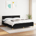 Pat box spring cu saltea, negru, 180x200 cm, catifea - WALTI WALTI