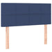 Pat box spring cu saltea, albastru, 80x200 cm, textil - WALTI WALTI