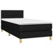 Pat box spring cu saltea, negru, 100x200 cm, textil - WALTI WALTI