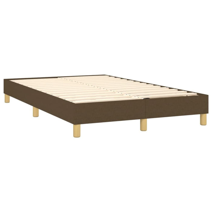 Pat box spring cu saltea, maro închis, 120x200 cm, textil - WALTI WALTI