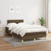 Pat box spring cu saltea, maro închis, 120x200 cm, textil - WALTI WALTI