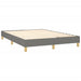 Pat box spring cu saltea, gri închis, 140x190 cm, textil - WALTI WALTI