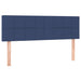 Pat box spring cu saltea, albastru, 140x200 cm, textil - WALTI WALTI