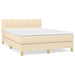 Pat continental cu saltea, crem, 140x200 cm, material textil - WALTI WALTI