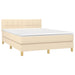 Pat continental cu saltea, crem, 140x200 cm, material textil - WALTI WALTI