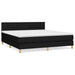 Pat box spring cu saltea, negru, 160x200 cm, textil - WALTI WALTI