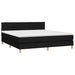 Pat box spring cu saltea, negru, 160x200 cm, textil - WALTI WALTI