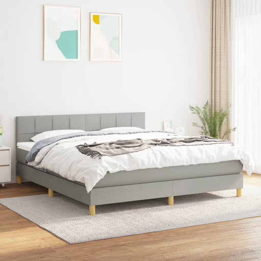 Pat continental, gri deschis, 180x200 cm, material textil - WALTI WALTI