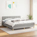 Pat continental, gri deschis, 180x200 cm, material textil - WALTI WALTI