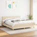 Pat continental cu saltea, crem, 180x200 cm, textil - WALTI WALTI