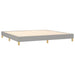 Pat box spring cu saltea, gri deschis, 200x200 cm, textil - WALTI WALTI
