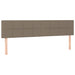 Pat box spring cu saltea, gri taupe, 200x200 cm, textil - WALTI WALTI