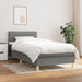 Pat box spring cu saltea, gri închis, 80x200 cm, textil - WALTI WALTI
