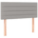 Pat box spring cu saltea, gri deschis, 90x200 cm, textil - WALTI WALTI