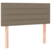 Pat box spring cu saltea, gri taupe, 90x200 cm, textil - WALTI WALTI