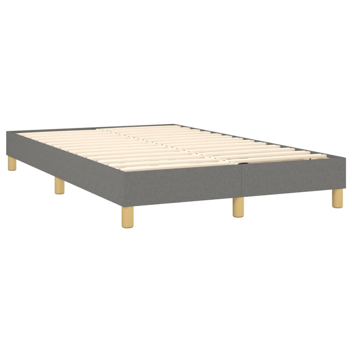 Pat box spring cu saltea, gri închis, 120x200 cm, textil - WALTI WALTI