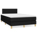 Pat box spring cu saltea, negru, 120x200 cm, textil - WALTI WALTI
