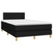 Pat box spring cu saltea, negru, 120x200 cm, textil - WALTI WALTI