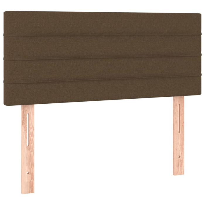 Pat box spring cu saltea, maro închis, 120x200 cm, textil - WALTI WALTI