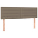Pat box spring cu saltea, gri taupe, 140x200 cm, textil - WALTI WALTI
