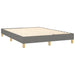 Pat box spring cu saltea, gri închis, 140x200 cm, textil - WALTI WALTI