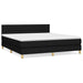 Pat box spring cu saltea, negru, 160x200 cm, textil - WALTI WALTI