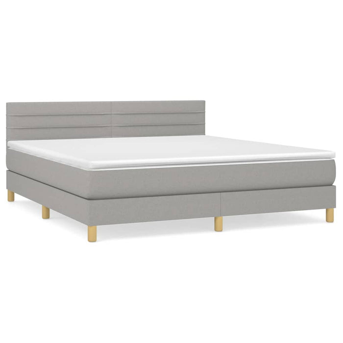 Pat continental, gri deschis, 180x200 cm, material textil - WALTI WALTI