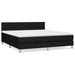 Pat box spring cu saltea, negru, 180x200 cm, catifea - WALTI WALTI