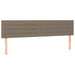 Pat box spring cu saltea, gri taupe, 200x200 cm, textil - WALTI WALTI