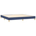 Pat box spring cu saltea, albastru, 200x200 cm, textil - WALTI WALTI