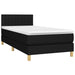Pat box spring cu saltea, negru, 90x190 cm, textil - WALTI WALTI