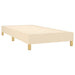 Pat box spring cu saltea, crem, 90x190 cm, textil - WALTI WALTI