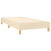 Pat box spring cu saltea, crem, 90x200 cm, textil - WALTI WALTI