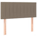 Pat box spring cu saltea, gri taupe, 100x200 cm, textil - WALTI WALTI