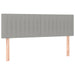Pat box spring cu saltea, gri deschis, 140x190 cm, textil - WALTI WALTI