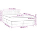 Pat box spring cu saltea, albastru, 140x200 cm, textil - WALTI WALTI