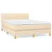 Pat continental cu saltea, crem, 140x200 cm, material textil - WALTI WALTI