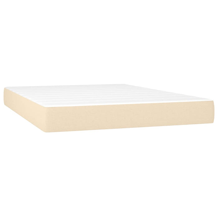 Pat continental cu saltea, crem, 140x200 cm, material textil - WALTI WALTI