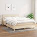Pat continental cu saltea, crem, 140x200 cm, material textil - WALTI WALTI