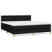 Pat box spring cu saltea, negru, 160x200 cm, textil - WALTI WALTI