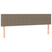 Pat box spring cu saltea, gri taupe, 160x200 cm material textil - WALTI WALTI
