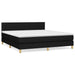 Pat box spring cu saltea, negru, 180x200 cm, catifea - WALTI WALTI