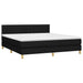 Pat box spring cu saltea, negru, 180x200 cm, catifea - WALTI WALTI