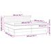 Pat box spring cu saltea, albastru, 200x200 cm, textil - WALTI WALTI