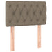 Pat box spring cu saltea, gri taupe, 80x200 cm, textil - WALTI WALTI