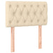 Pat box spring cu saltea, crem, 80x200 cm, textil - WALTI WALTI